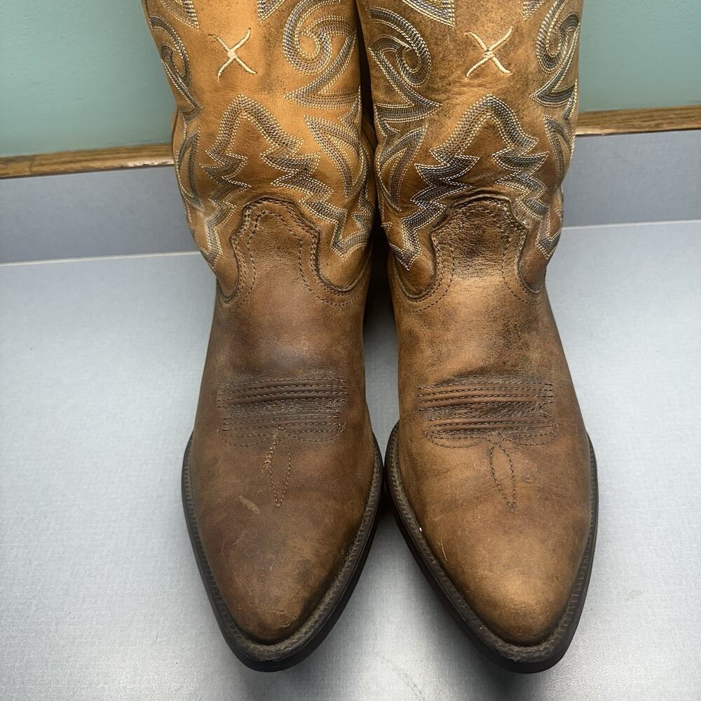 Twisted X Cowboy Boots Pointed toe Men’s 9D Western Rodeo Brown leather MWT 0013 - Picture 3 of 16